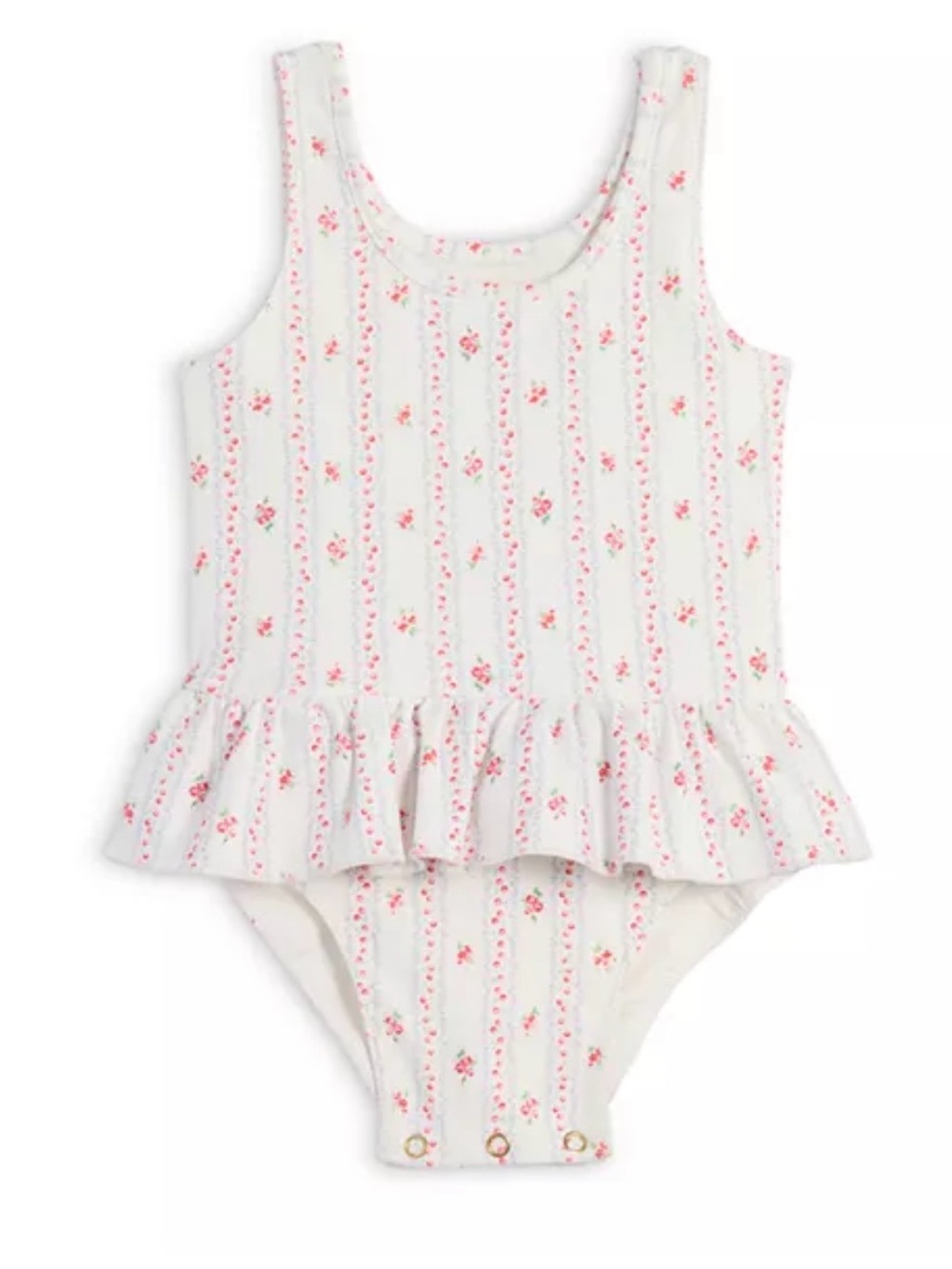 LoveShack Fancy NWT Girls Poppy Red Tamia One Piece Swimsuit